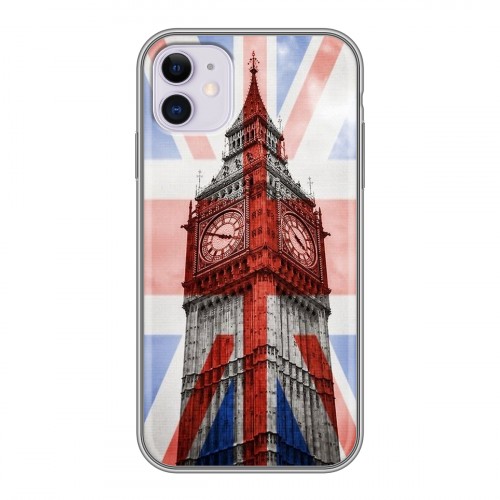 Дизайнерский силиконовый чехол для Iphone 11 Флаг Британии