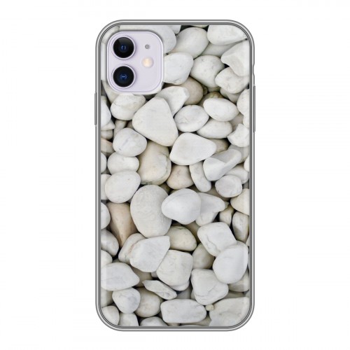 Дизайнерский силиконовый чехол для Iphone 11 Текстура камня