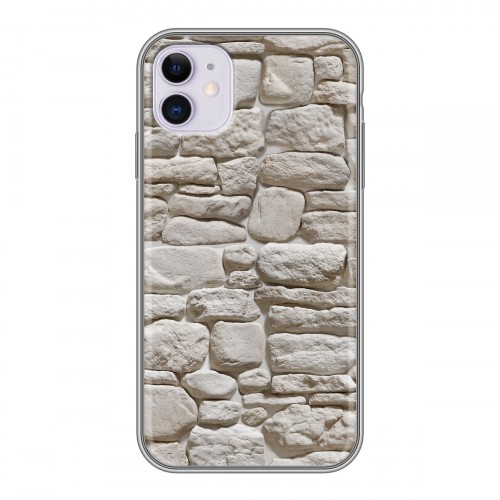 Дизайнерский пластиковый чехол для Iphone 11 Текстура камня