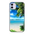 Дизайнерский силиконовый чехол для Iphone 11 Пляж