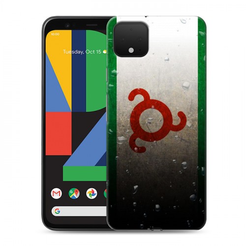 Дизайнерский пластиковый чехол для Google Pixel 4 Флаг Ингушетии