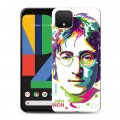 Дизайнерский пластиковый чехол для Google Pixel 4 Джон Леннон