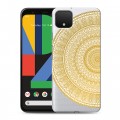 Полупрозрачный дизайнерский силиконовый чехол для Google Pixel 4 XL Прозрачные мандалы