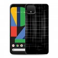 Дизайнерский пластиковый чехол для Google Pixel 4 XL Абстракции Сетка