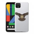 Полупрозрачный дизайнерский пластиковый чехол для Google Pixel 4 XL Прозрачные совы