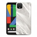 Дизайнерский пластиковый чехол для Google Pixel 4 XL Перья