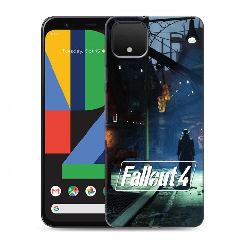 Дизайнерский пластиковый чехол для Google Pixel 4 XL Fallout