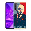 Дизайнерский силиконовый чехол для Realme 5 Владимир Ленин
