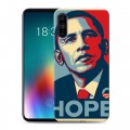 Дизайнерский силиконовый чехол для Meizu 16T Барак Обама