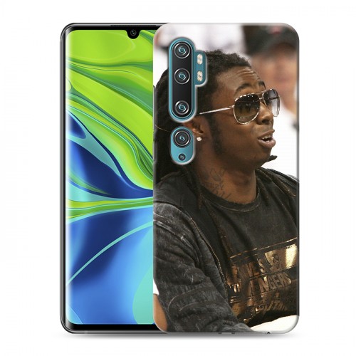 Дизайнерский силиконовый с усиленными углами чехол для Xiaomi Mi Note 10 Lil Wayne