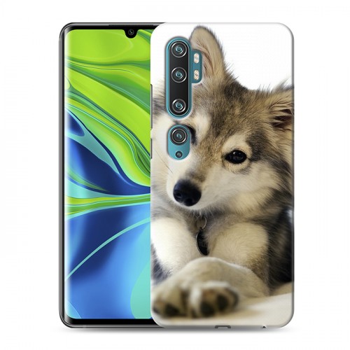 Дизайнерский силиконовый с усиленными углами чехол для Xiaomi Mi Note 10 Собаки