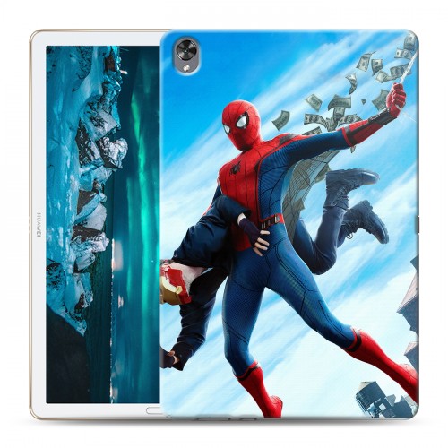 Дизайнерский пластиковый чехол для Huawei MediaPad M6 10.8 Человек - паук