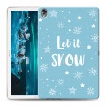 Дизайнерский силиконовый чехол для Huawei MediaPad M6 10.8 снежинки