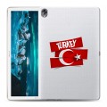 Полупрозрачный дизайнерский пластиковый чехол для Huawei MediaPad M6 10.8 Флаг Турции