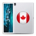 Полупрозрачный дизайнерский пластиковый чехол для Huawei MediaPad M6 10.8 Флаг Канады