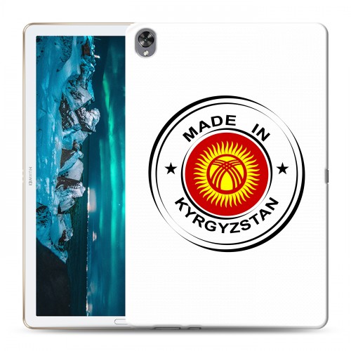 Полупрозрачный дизайнерский пластиковый чехол для Huawei MediaPad M6 10.8 флаг Киргизии