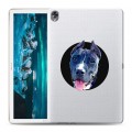 Полупрозрачный дизайнерский силиконовый чехол для Huawei MediaPad M6 10.8 Прозрачные собаки