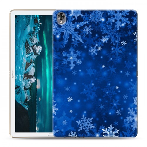 Дизайнерский силиконовый чехол для Huawei MediaPad M6 10.8 Снежинки