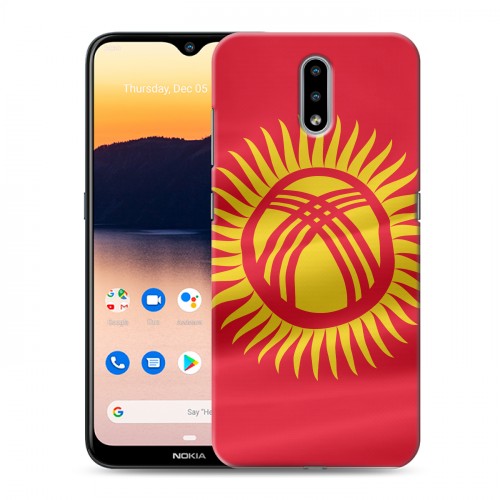 Дизайнерский силиконовый чехол для Nokia 2.3 флаг Киргизии