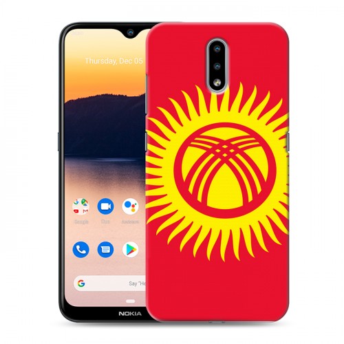 Дизайнерский силиконовый чехол для Nokia 2.3 Флаг Киргизии
