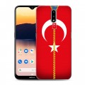 Дизайнерский силиконовый чехол для Nokia 2.3 Флаг Турции