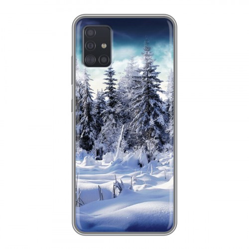 Дизайнерский силиконовый чехол для Samsung Galaxy A51 Зима