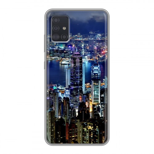 Дизайнерский силиконовый чехол для Samsung Galaxy A51 Гонконг