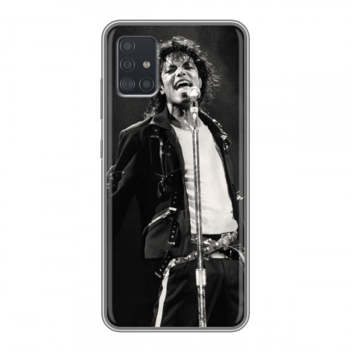 Дизайнерский силиконовый чехол для Samsung Galaxy A51 Майкл Джексон