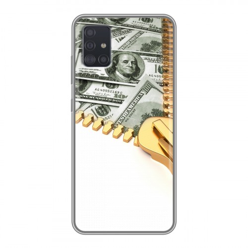 Дизайнерский силиконовый чехол для Samsung Galaxy A51 Текстуры денег