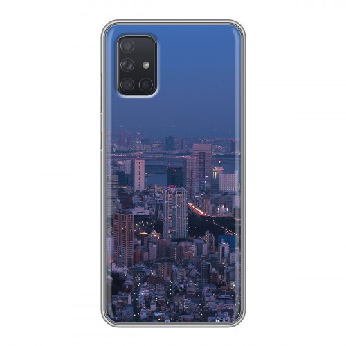 Дизайнерский силиконовый чехол для Samsung Galaxy A71 Токио