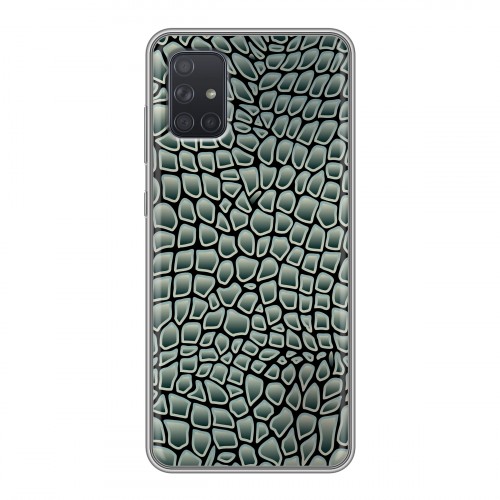 Дизайнерский силиконовый чехол для Samsung Galaxy A71 Кожа змей