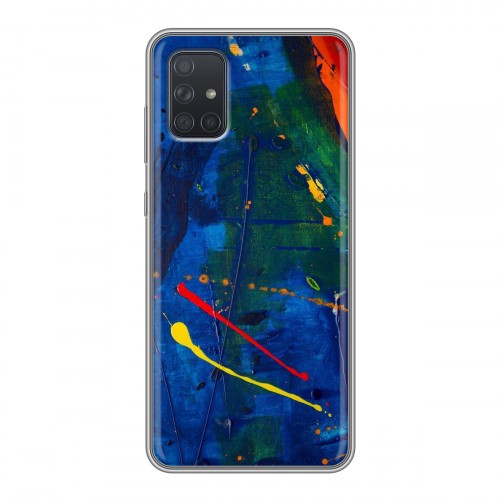 Дизайнерский силиконовый чехол для Samsung Galaxy A71 Мазки краски