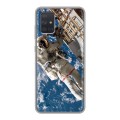 Дизайнерский силиконовый чехол для Samsung Galaxy A71 Космонавт