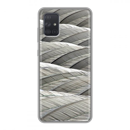 Дизайнерский силиконовый чехол для Samsung Galaxy A71 Перья