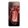 Дизайнерский силиконовый чехол для Samsung Galaxy A71 Coca-cola