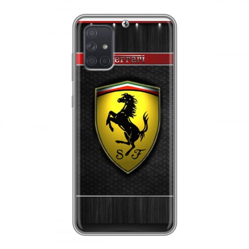 Дизайнерский силиконовый чехол для Samsung Galaxy A71 Ferrari