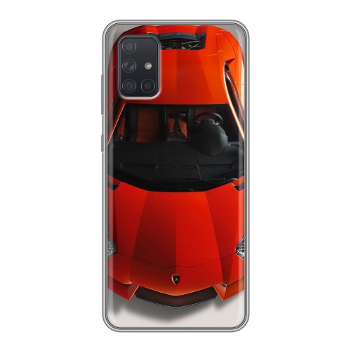Дизайнерский силиконовый чехол для Samsung Galaxy A71 Lamborghini