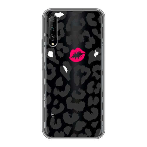 Полупрозрачный дизайнерский пластиковый чехол для Huawei Y9s Прозрачные поцелуи