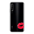 Полупрозрачный дизайнерский силиконовый чехол для Huawei Y9s Прозрачные поцелуи