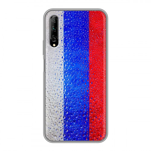 Дизайнерский пластиковый чехол для Huawei Y9s Российский флаг