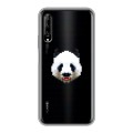 Полупрозрачный дизайнерский пластиковый чехол для Huawei Y9s Прозрачные панды - смайлики