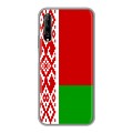 Дизайнерский пластиковый чехол для Huawei Y9s Флаг Белоруссии