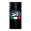 Полупрозрачный дизайнерский силиконовый чехол для Huawei Y9s Флаг Италии