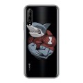 Полупрозрачный дизайнерский пластиковый чехол для Huawei Y9s Прозрачные акулы