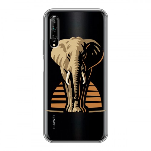 Полупрозрачный дизайнерский пластиковый чехол для Huawei Y9s Прозрачные слоны