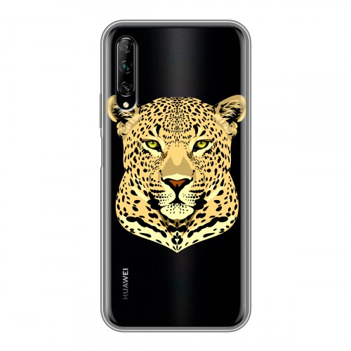 Дизайнерский пластиковый чехол для Huawei Y9s Прозрачные леопарды