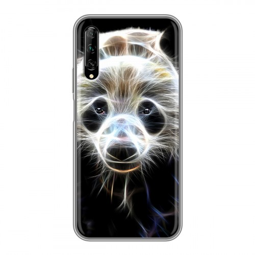 Дизайнерский силиконовый чехол для Huawei Y9s Пламенные животные