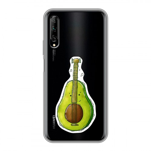 Полупрозрачный дизайнерский пластиковый чехол для Huawei Y9s Авокадо