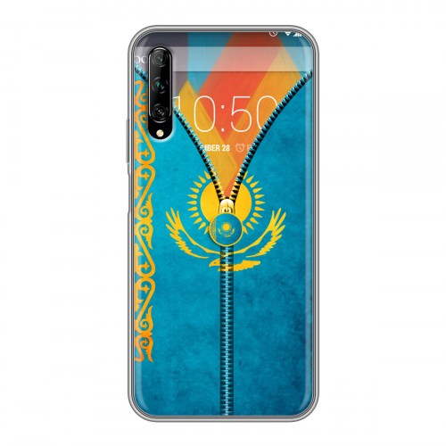 Дизайнерский силиконовый чехол для Huawei Y9s Флаг Казахстана