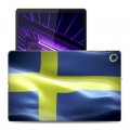 Дизайнерский силиконовый чехол для Lenovo Tab M10 Plus флаг Швеции